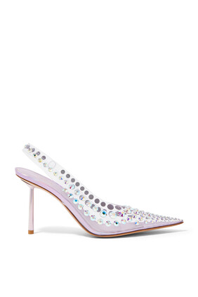 Chanel Bella 80 Embellished Slingback Pumps